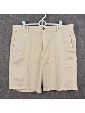 Johnnie-O Stretch Twill Chino Shorts JMSH1400 Stone White Men Size 38 9” 680